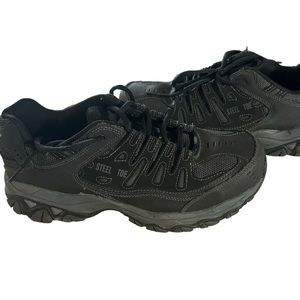 Skechers RelaxedFit Memory Foam steel toe sneakers size 8 men’s NBW